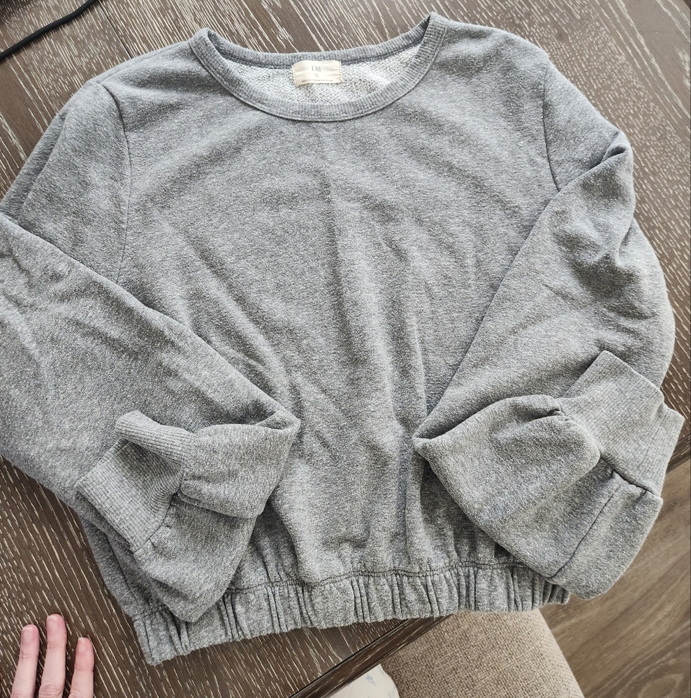 Antropologie T.LA Gray Women's Sweatshirt